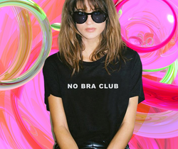 NO BRA CLUB Official T-shirt - NO BRA CLUB