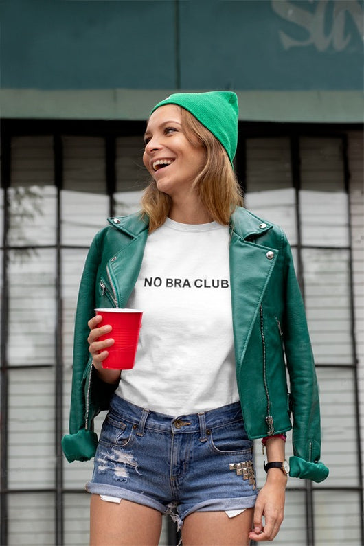 No Bra Club Official Crop Top - NO BRA CLUB