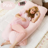 Pregnancy U type Pillows Maternity big U Shaped Body Pillows Body Pregnancy Pillow For Side Sleeper Removable Cover - NO BRA CLUB
