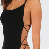 COLROVIE Strappy Backless Bodysuit - NO BRA CLUB