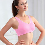 Padded Seamless Bra Vest Tops Rimless Bras - NO BRA CLUB