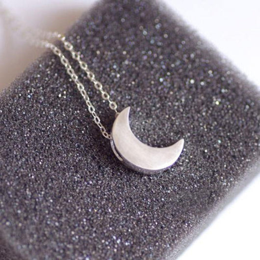 Gold Moon Pendant Necklace - NO BRA CLUB