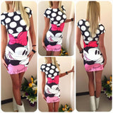 Sexy chic 3D Mickey Mouse Dress - NO BRA CLUB
